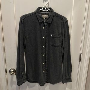 Gray Jack Wills flannel material button down shirt